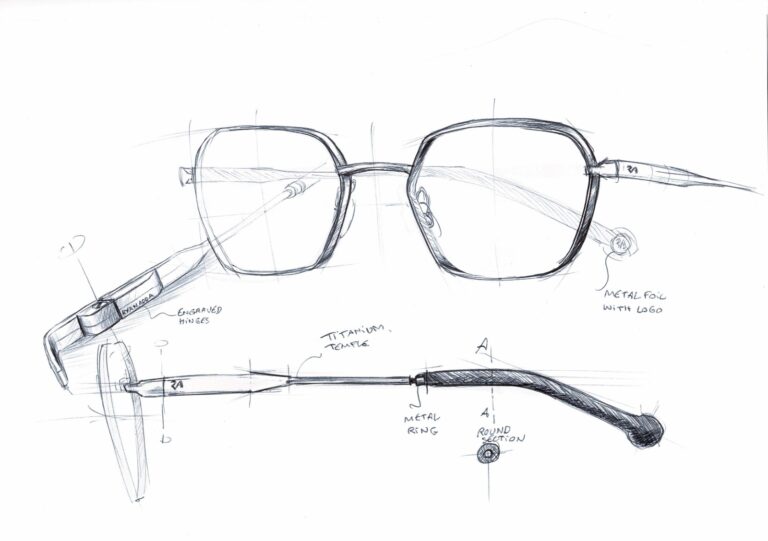 RYAN ADDA ZEN COLLECTION CONCEPT ART TITANIUM EYE FRAME square